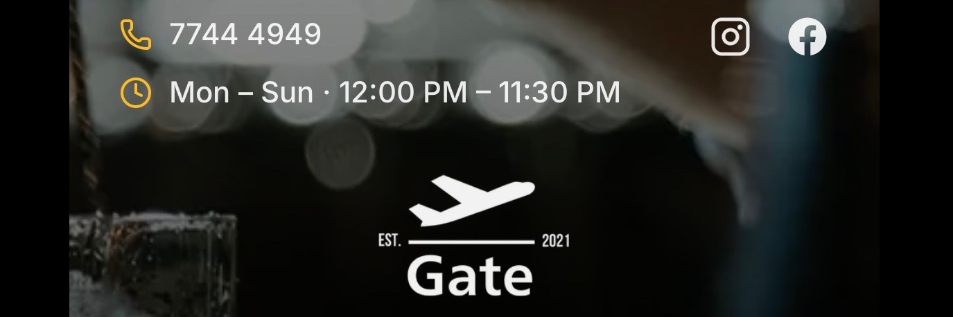gate's banner