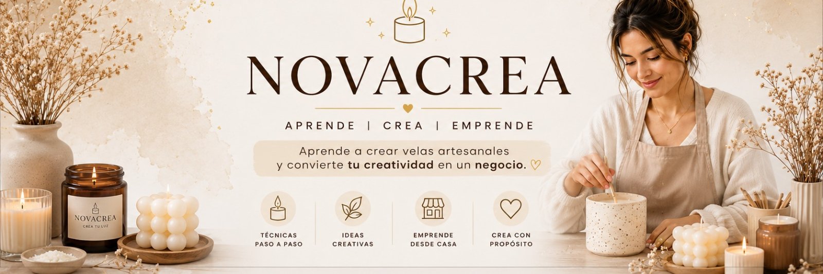 MAFER | NOVACREA | VELAS ARTESANALES's banner